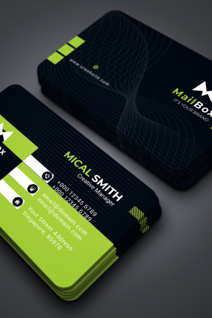 Template #88586 Card Corporate Webdesign Template - Logo template Preview