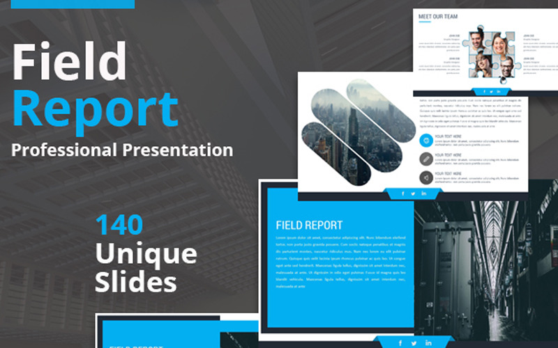 Field Report PowerPoint template PowerPoint Template