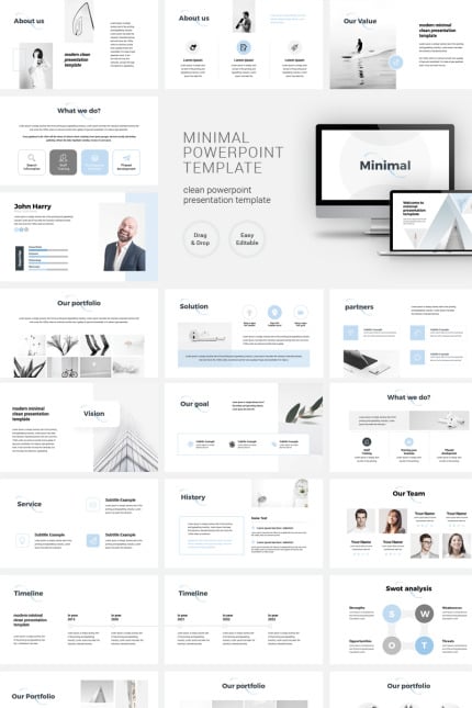 Kit Graphique #88614 Modern Powerpoint Divers Modles Web - Logo template Preview