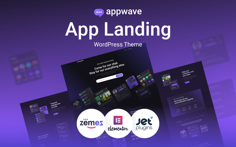 Reszponzív Appwave - Innovative and Stylish App Landing Page WordPress sablon 88618