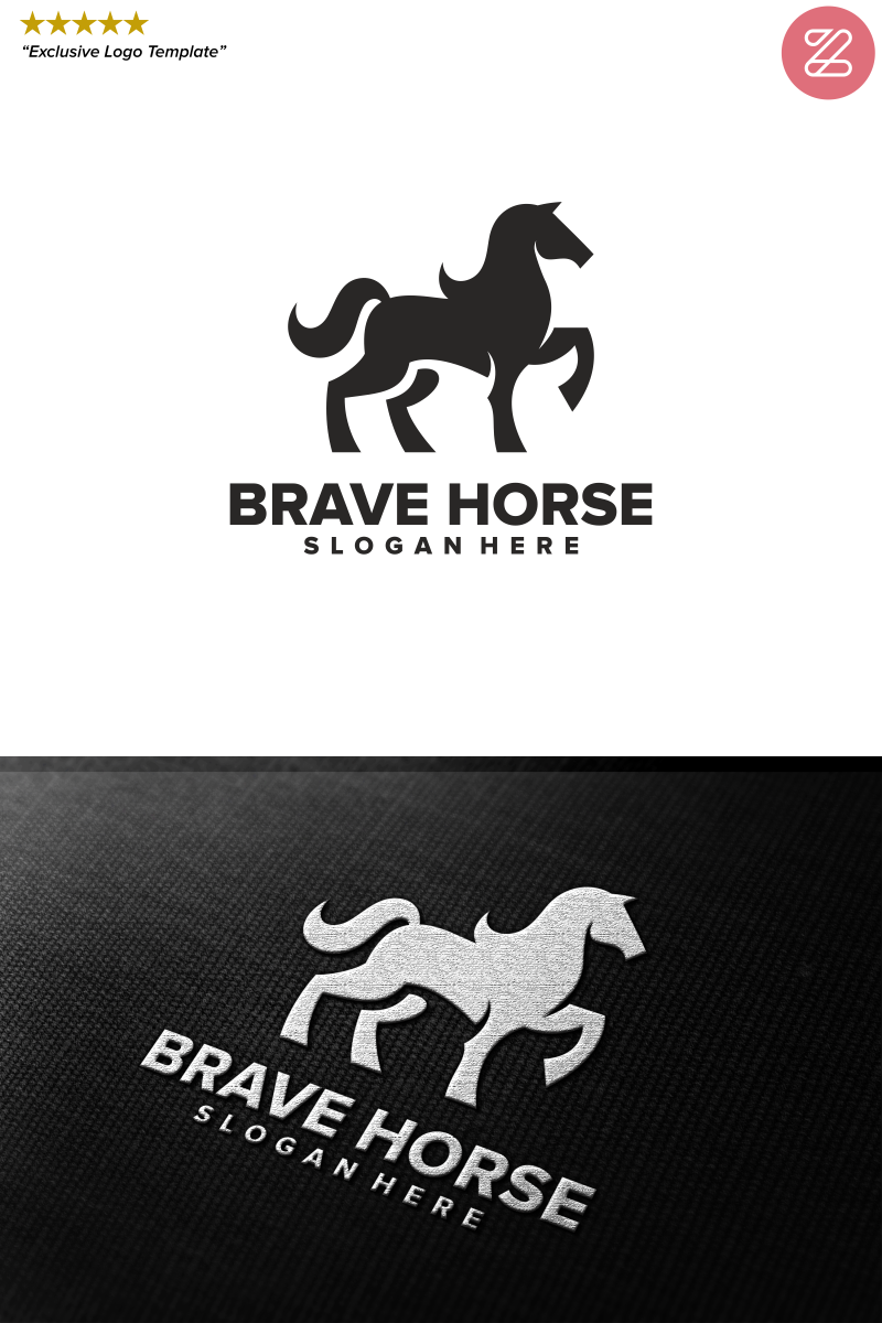 Brave Horse Logo Template