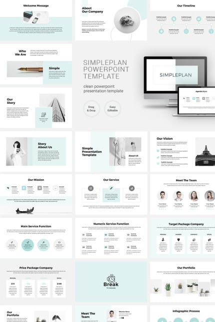 Kit Graphique #88803 Modern Powerpoint Divers Modles Web - Logo template Preview