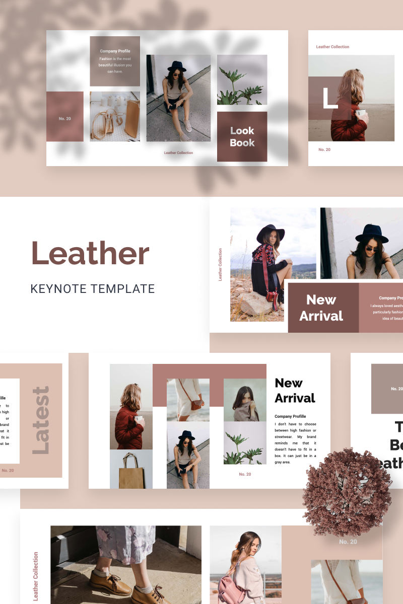 "LEATHER" - Keynote шаблон №88847 - скріншот