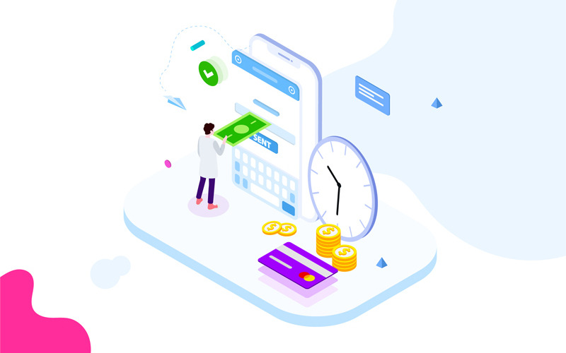 Quick money transfer 5 - Illustration