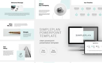 Simple Plan - Business Presentation PowerPoint template
