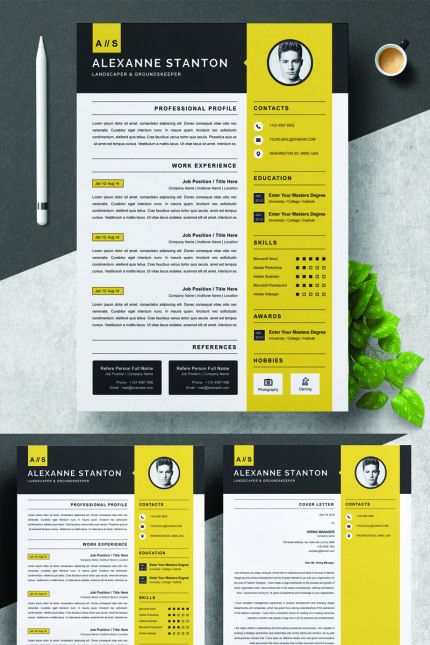 Template #88984 Page Resume Webdesign Template - Logo template Preview