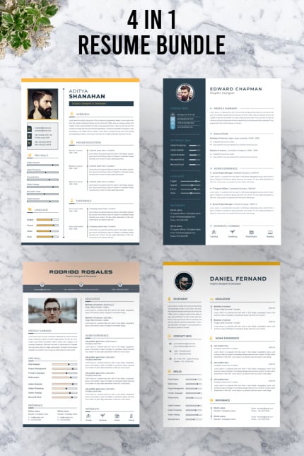 Template #88986 Clean Resume Webdesign Template - Logo template Preview