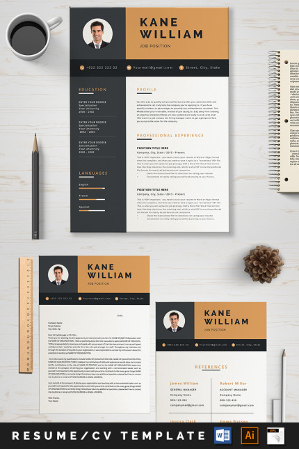 Template #88997 Resume Clean Webdesign Template - Logo template Preview