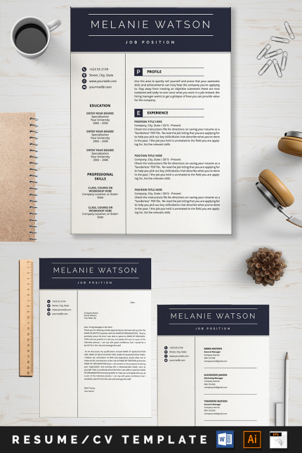 Template #88998 A4 Resume Webdesign Template - Logo template Preview