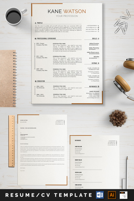 Template #88999 A4 Resume Webdesign Template - Logo template Preview