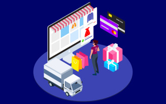 Find Information of Products with VR Isometric 3 - T2 - Illustration