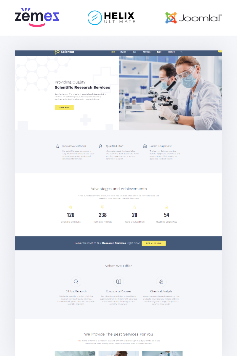 Science Lab Joomla Templates Images, Photos, Reviews