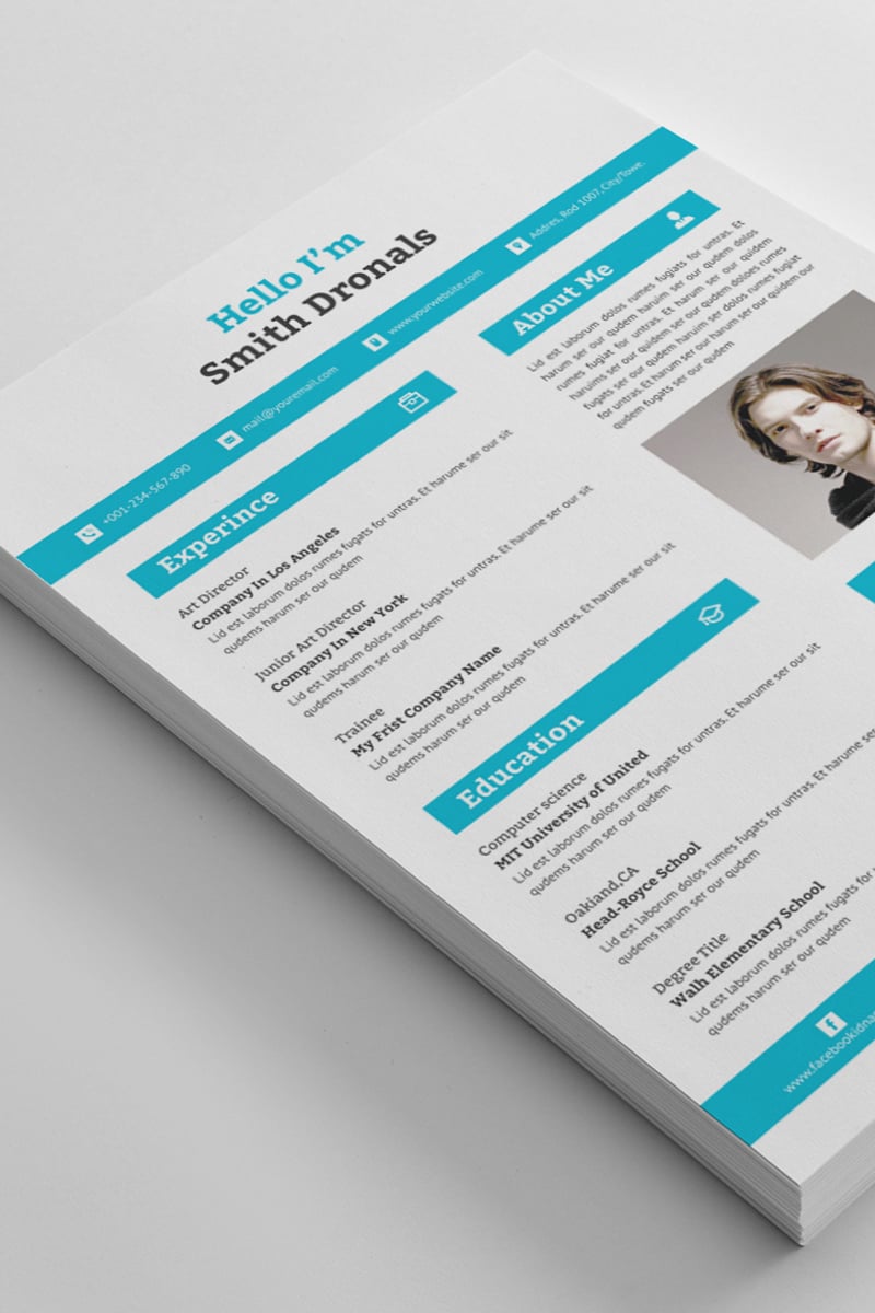 "Smith Dronals Word" CV Template №88979 - screenshot