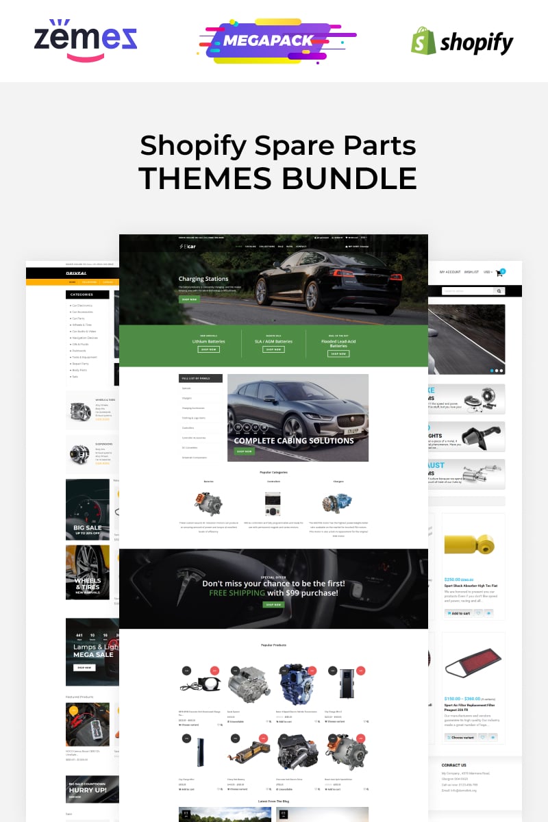 Spare Parts Themes Carromi Shopify #88931