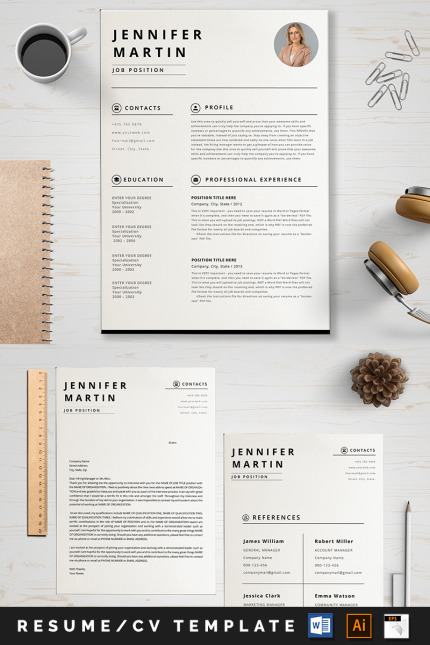 Template #89002 A4 Resume Webdesign Template - Logo template Preview