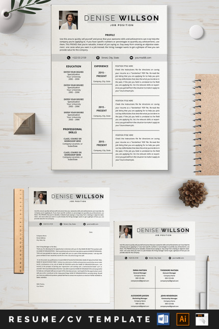 Template #89004 A4 Resume Webdesign Template - Logo template Preview