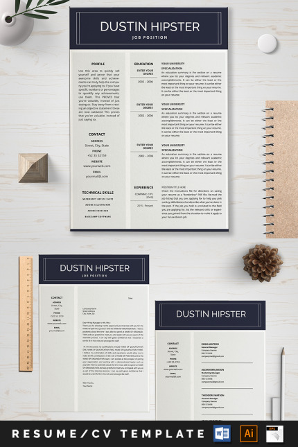 Template #89005 A4 Resume Webdesign Template - Logo template Preview