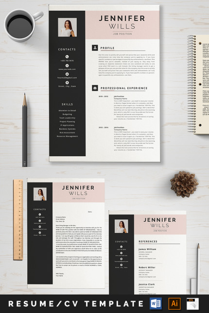 Template #89008 A4 Resume Webdesign Template - Logo template Preview