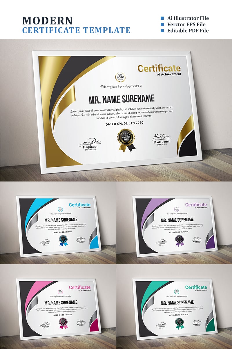 Gold Certificate Template - screenshot