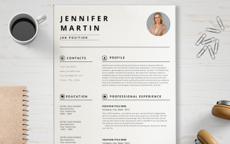 Jennifer Martin Resume Template