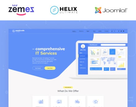 Maxicode - IT Multipage Creative Joomla Template