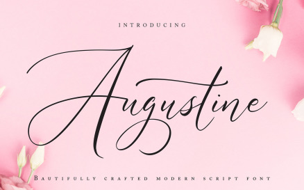 Augustine | Modern Script Font