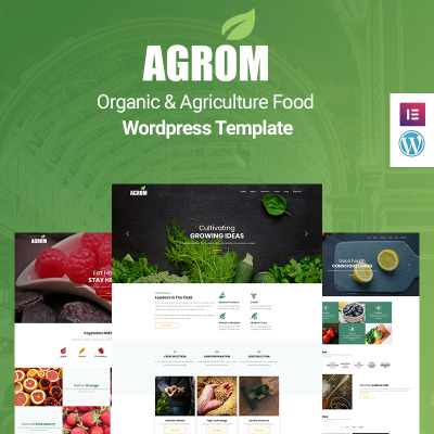 Agrom - Organic & Agriculture Food WordPress Theme #89164