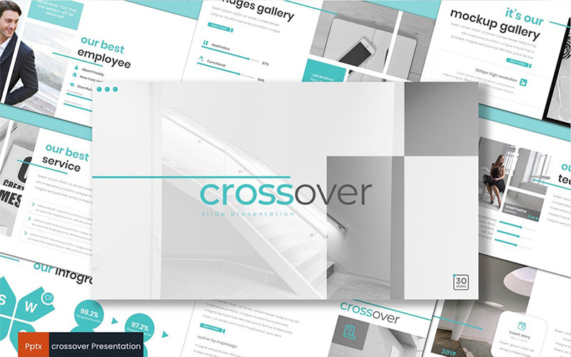 Crossover PowerPoint template PowerPoint Template