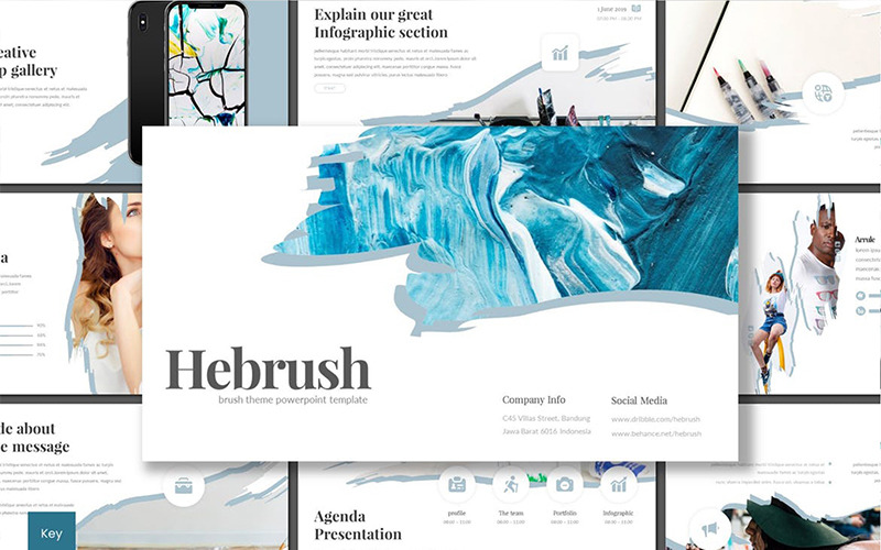 Hebrush - Keynote template Keynote Template