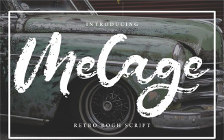 Melage | Retro Rogh Cursive Font