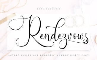 Rendezvouws | Modern Cursive Font