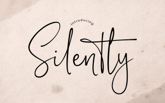 Silently | Handwriting Cursive Font