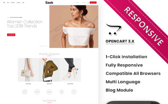 Sook - The Fashion hub OpenCart Template