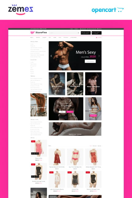 Template #89210 Underwear Store Webdesign Template - Logo template Preview