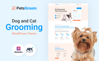 PetsGroom - Dog & Cat Grooming WordPress Theme