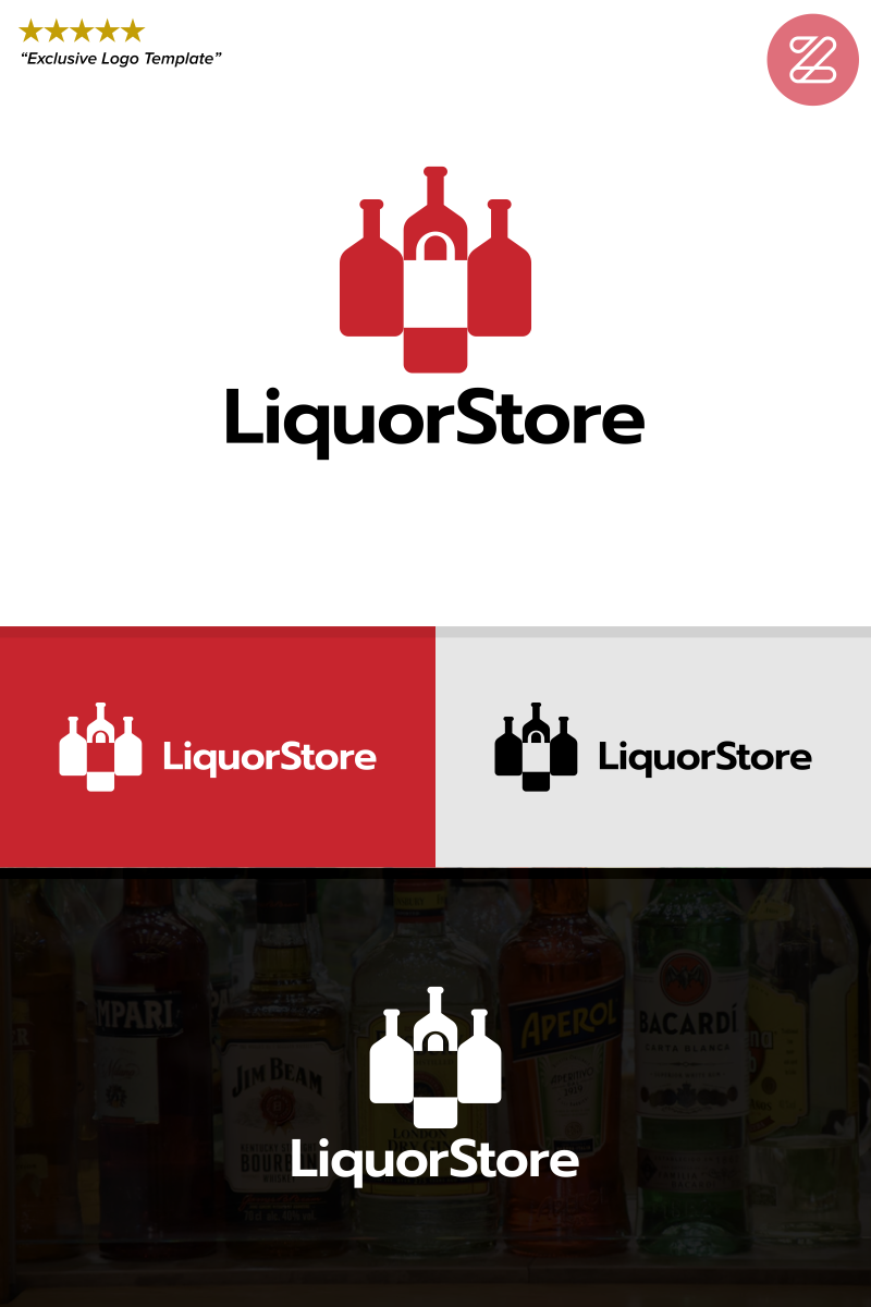 Liquor Store Logo Template