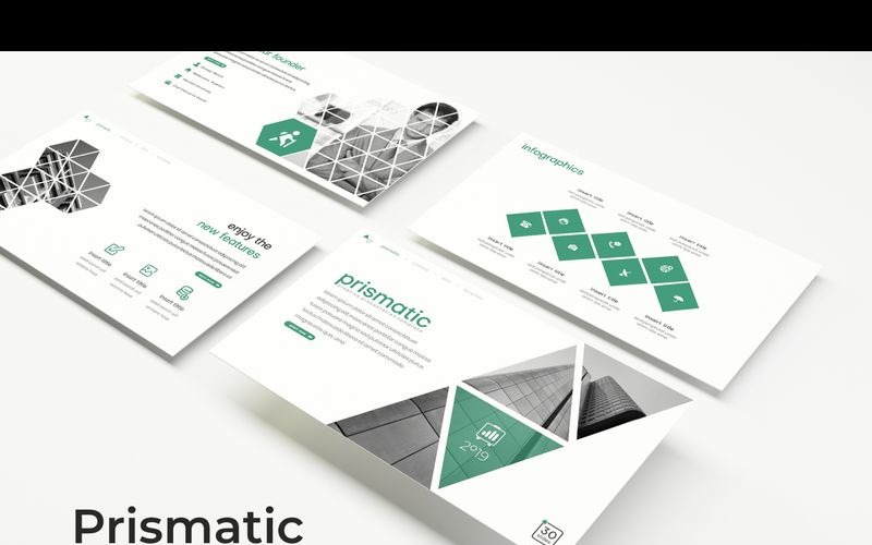 Prismatic PowerPoint template PowerPoint Template