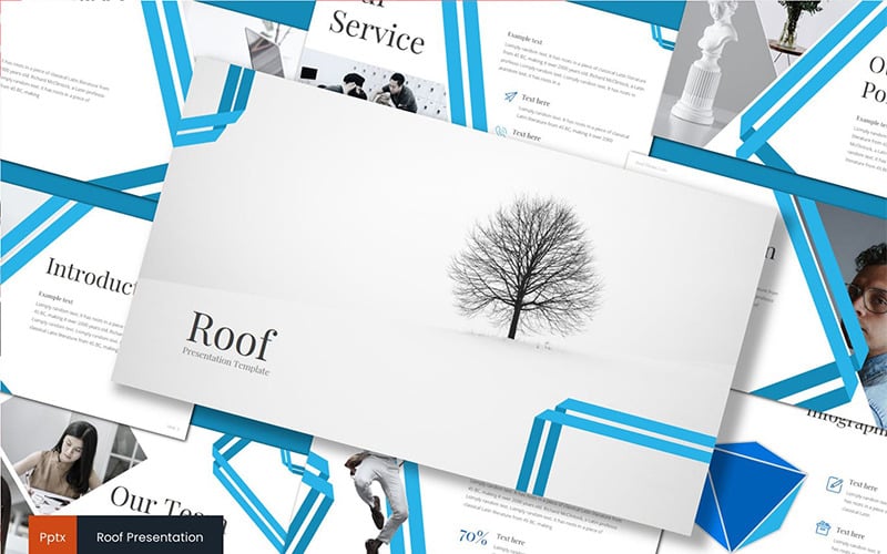 Roof PowerPoint template PowerPoint Template