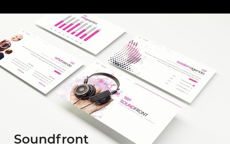 Soundfront PowerPoint template PowerPoint Template