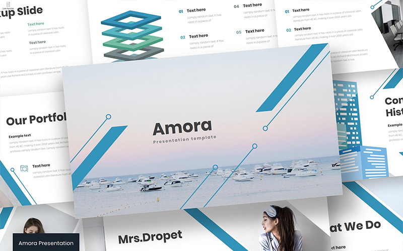 Amora PowerPoint template PowerPoint Template