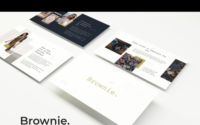 Brownie PowerPoint template PowerPoint Template