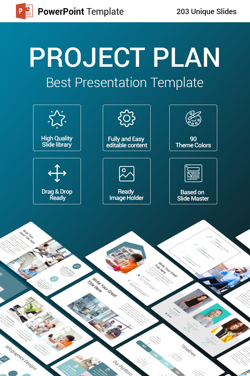 Project Plan PowerPoint Template 89425