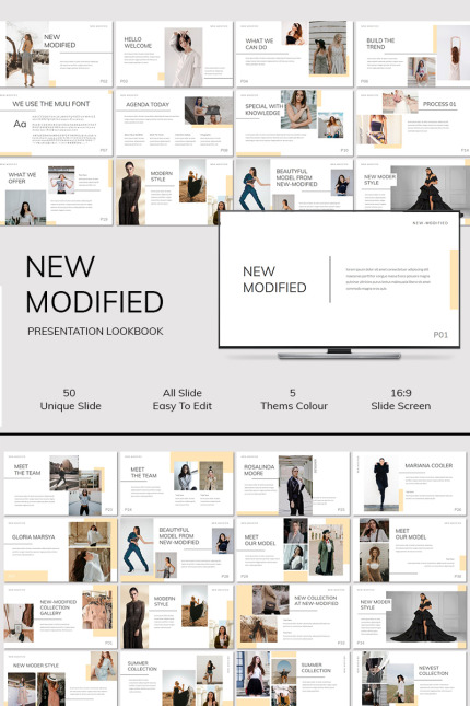 Template #89516 Fashion Lookbook Webdesign Template - Logo template Preview