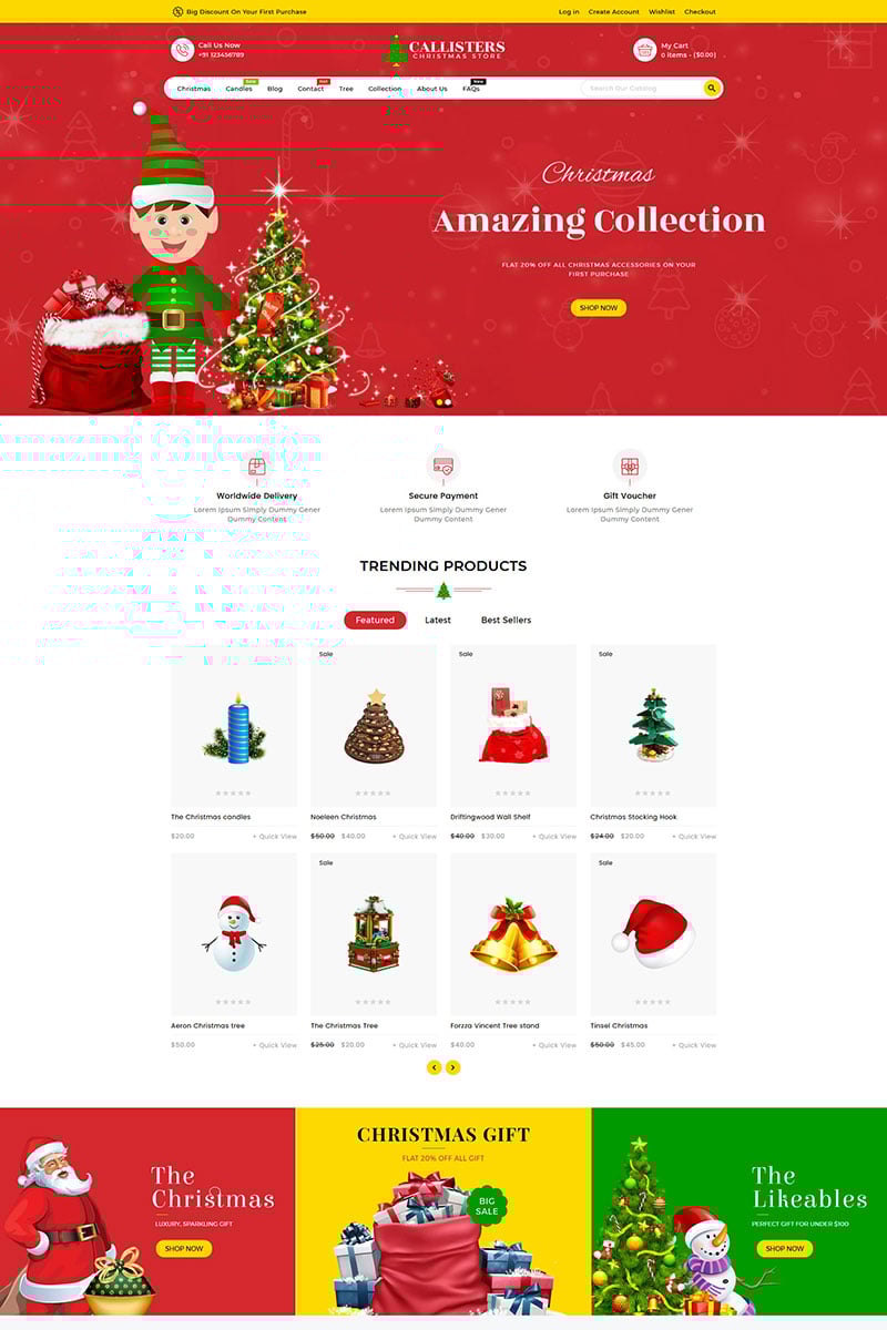 Callisters Gift Store Shopify Theme