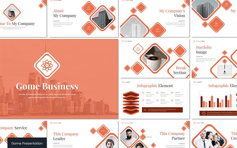 me Business PowerPoint template PowerPoint Template
