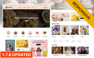 CreamBella - Ice Cream Shop PrestaShop Theme