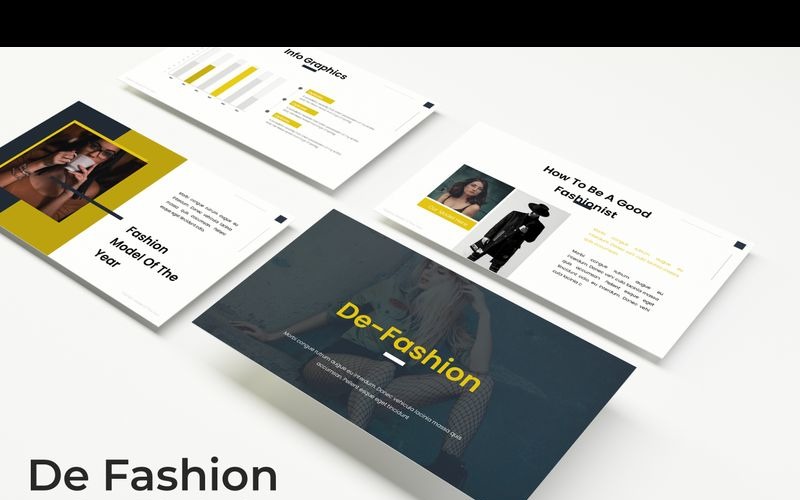 De Fashion PowerPoint template PowerPoint Template