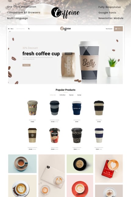 Kit Graphique #89725 Caf Bakery Web Design - Logo template Preview