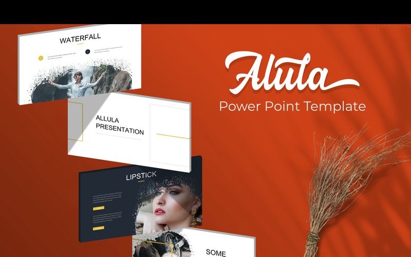 Alula Brush PowerPoint template PowerPoint Template