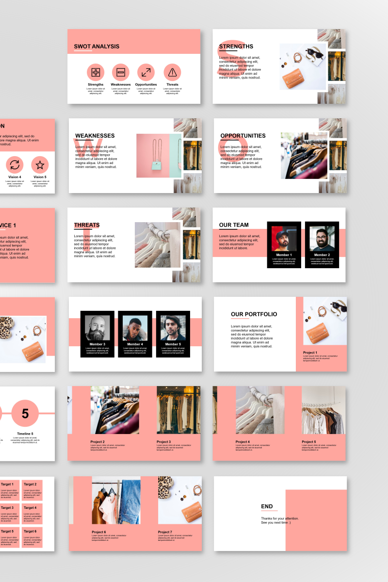 Fashion Presentation PowerPoint template